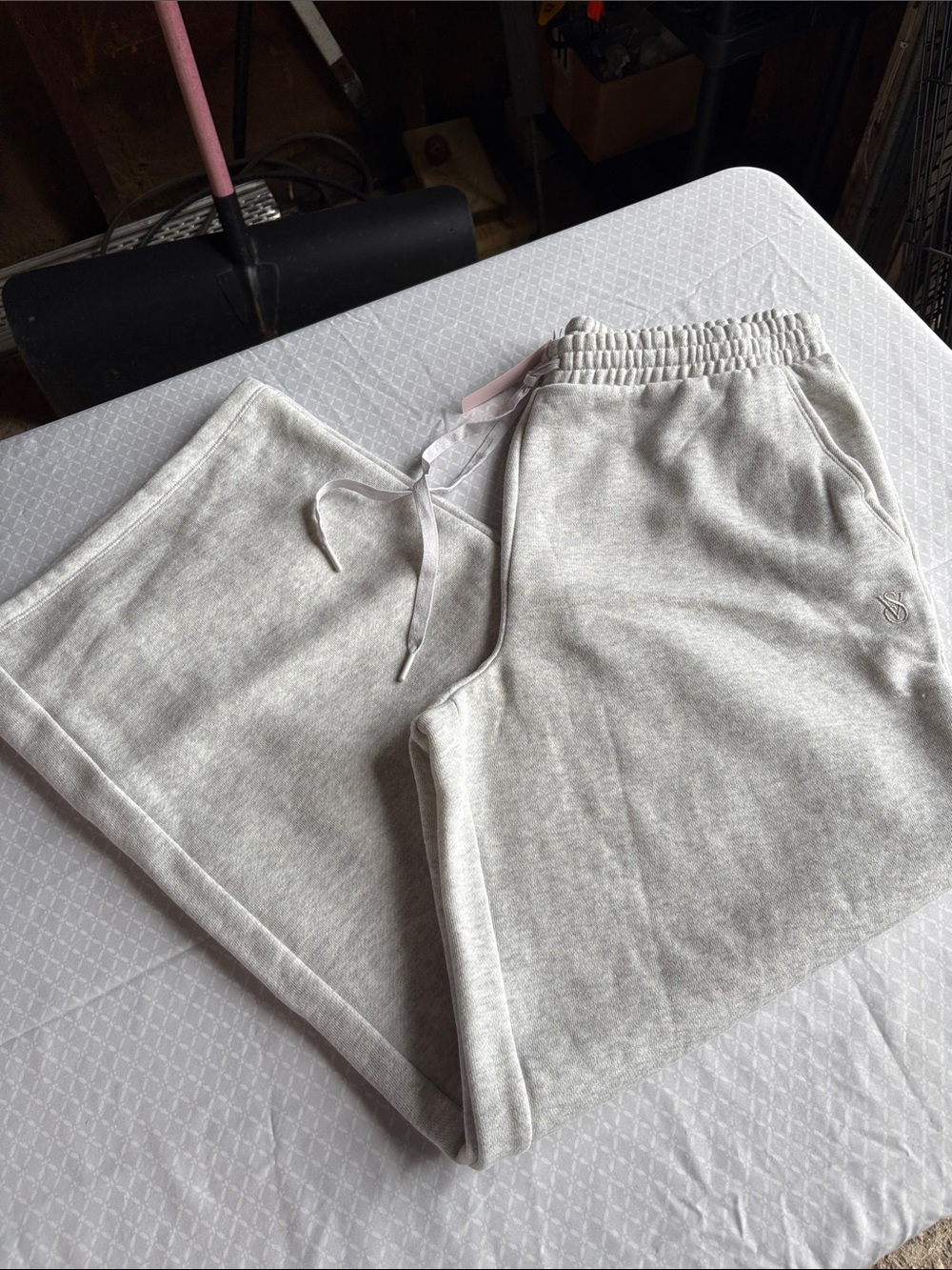 Victoria's Secret Light Gray Fleece Sweatpants